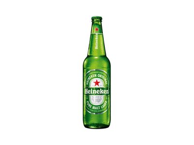 CERVEJA HEINEKEN PREMIUM PURO MALTE LAGER DE 600 ML GARRAFA