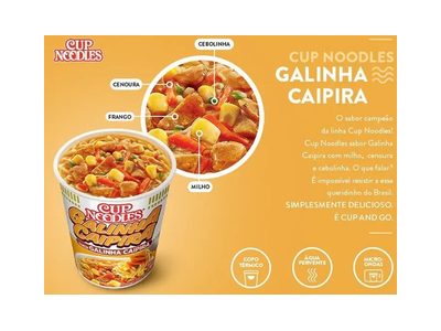 MACARRÃO INSTANTÂNEO GALINHA CAIPIRA CUP NOODLES COPO 69G