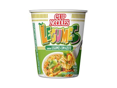 MACARRÃO INSTANTÂNEO LEGUMES COM AZEITE CUP NOODLES COPO 67G