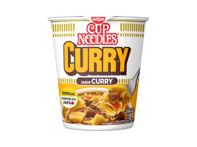MACARRÃO INSTANTÂNEO CURRY CUP NOODLES COPO 70G