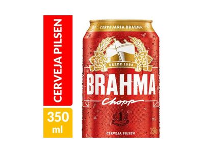 1X CERVEJA BRAHMA TRADICIONAL PILSEN LATA 350ML