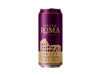 COQUETEL ALCOÓLICO COMPOSTO BELLA ROMA LATA 473ML