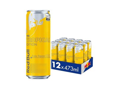 RED BULL ENERGÉTICO, TROPICAL, 473ML,