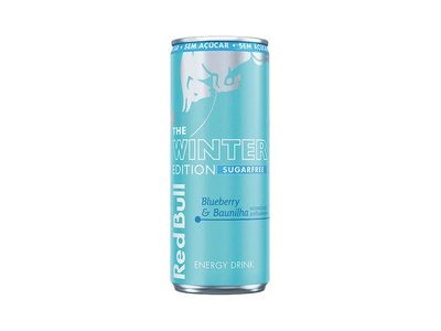 RED BULL ENERGÉTICO, WINTER EDITION, SABOR BLUEBERRY E BAUNILHA, SEM